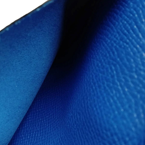 Hermes Red Epsom Leather Agenda Notebook Cover Red Blue - Picture 5 of 11